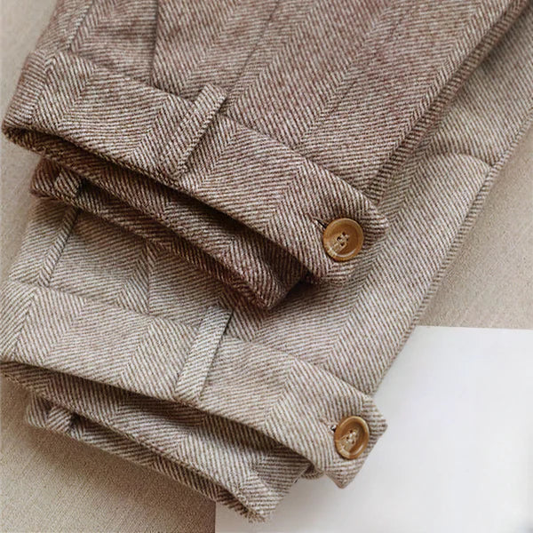 Pantalon Homme Classique Haut de Gamme avec Plis