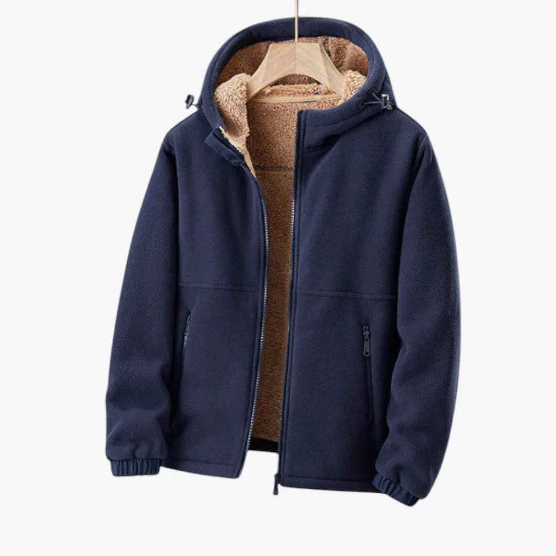 Veste Polaire Homme Brun Chaude et Étanche