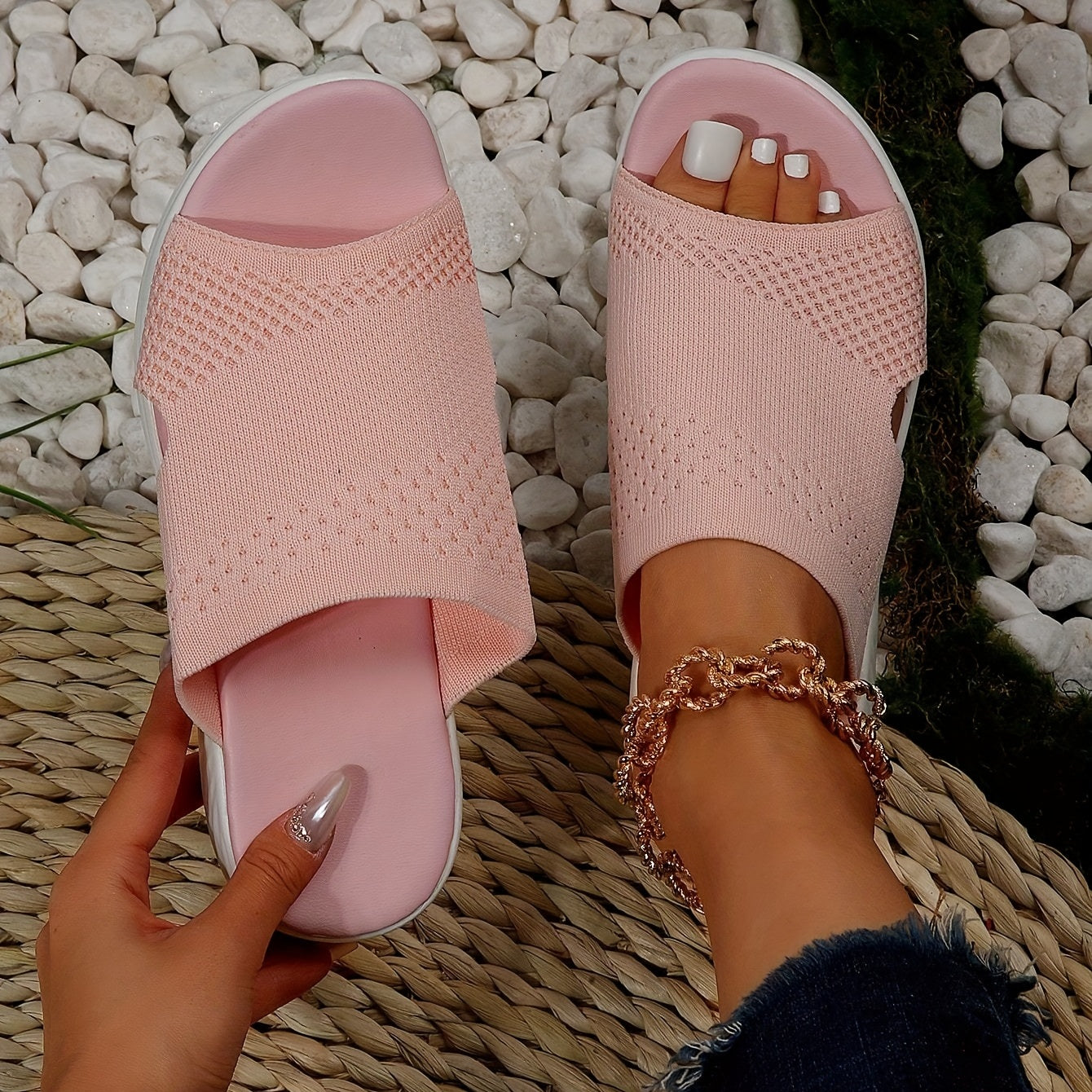 Milyora™ – Sandales Femme Confort à Talon Compensé Respirantes