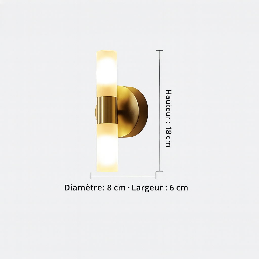 MiraLicht™ – Applique Murale Design Cylindrique Élégante Éclairage Doux