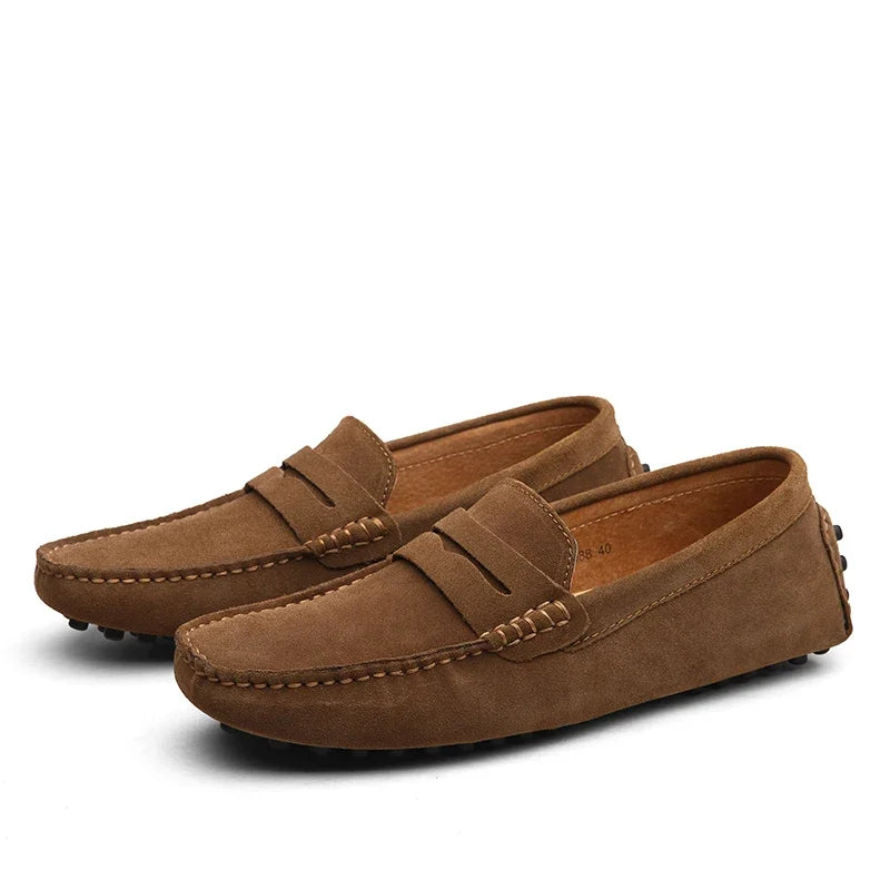 MocaDaim™ – Mocassins Hommes en Daim Confortables et Élégantes