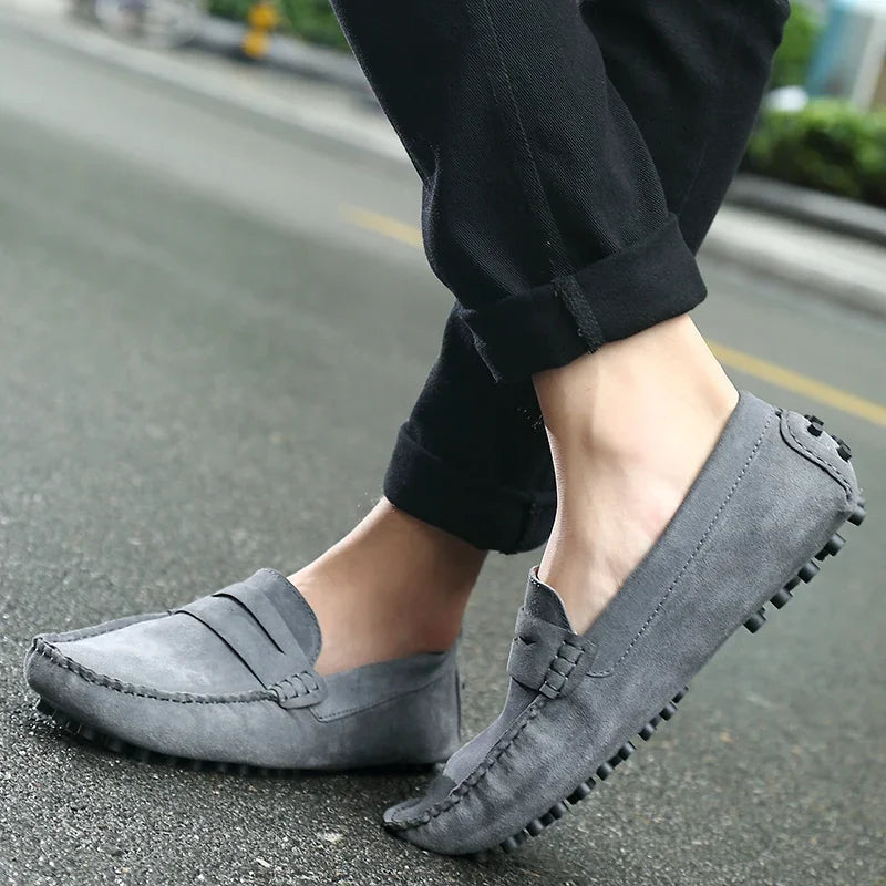 MocaDaim™ – Mocassins Hommes en Daim Confortables et Élégantes
