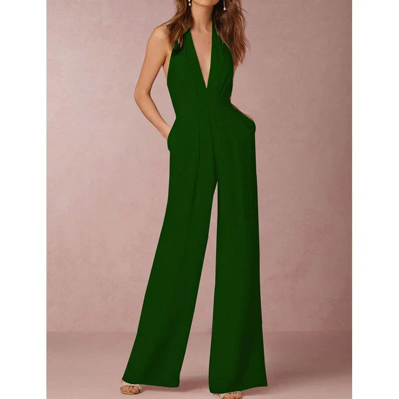 Variant image for VelaVie™ – Combinaison Femme Chic à Jambes Larges Confort Optimal-11