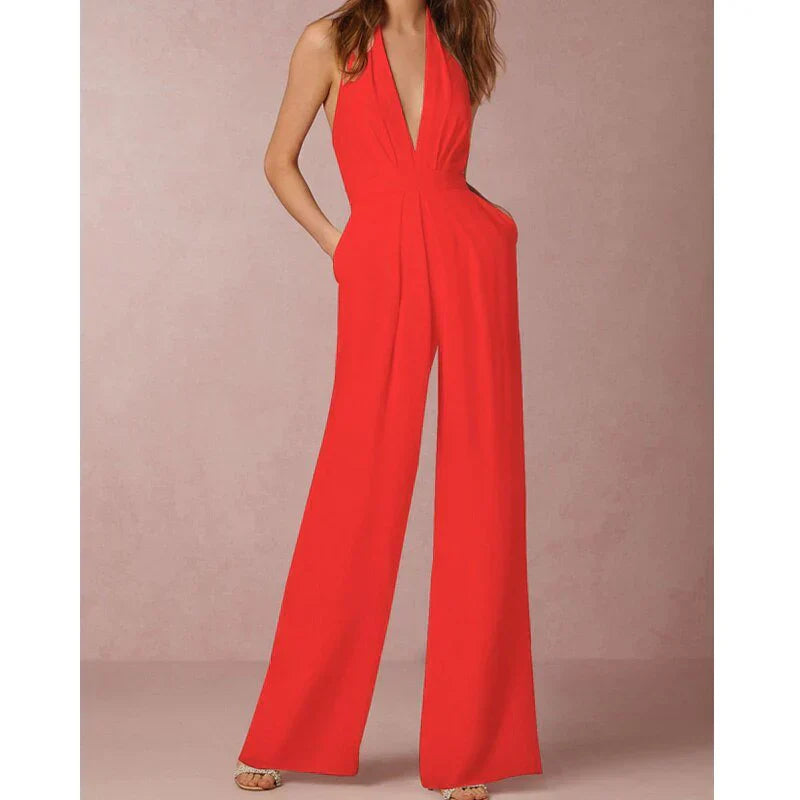 Variant image for VelaVie™ – Combinaison Femme Chic à Jambes Larges Confort Optimal-21