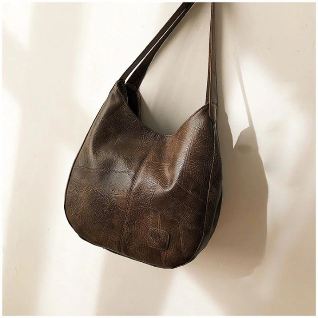 Sac à Épaule en Cuir Véritable pour Femme Élégante