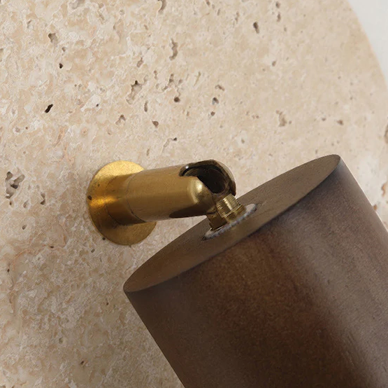 Monovia™ – Applique Murale LED Bois & Métal Marron Beige Design Moderne
