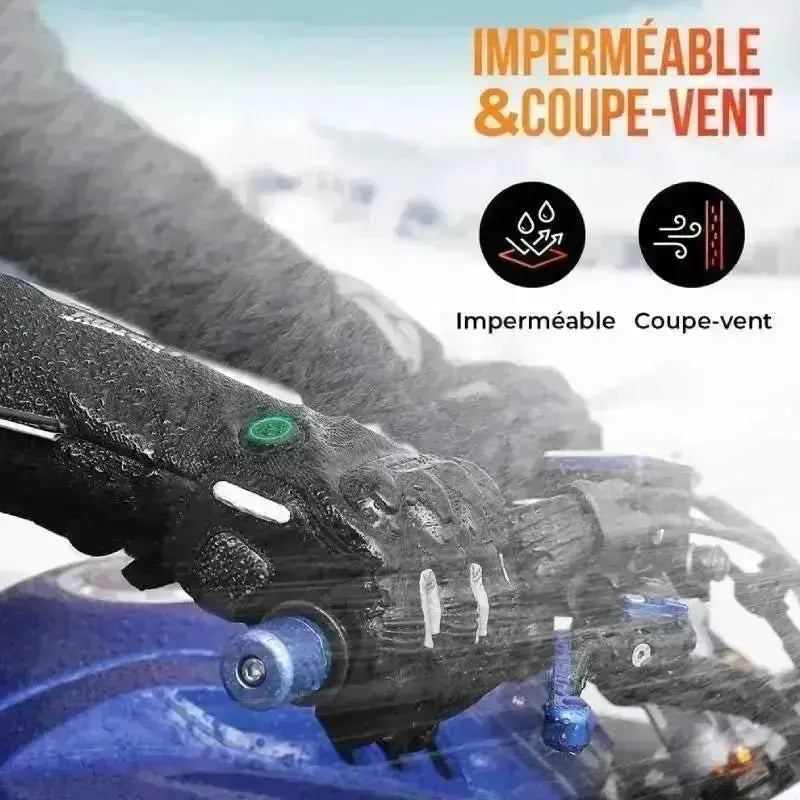 Moto™ – Gants de moto chauffant électriques imperméables