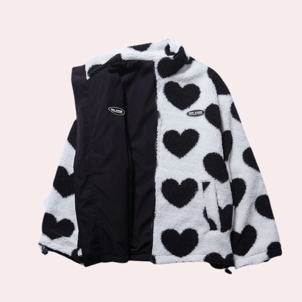 EDEN - Veste d'Hiver Réversible Décontracté pour Femmes