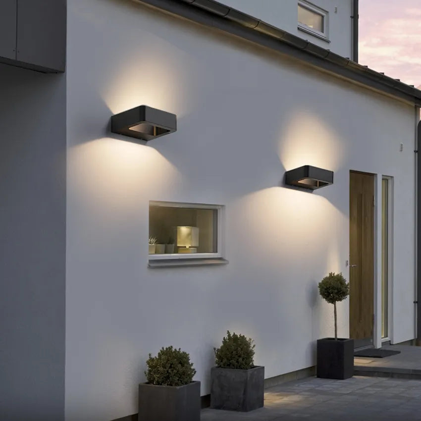 Murlustro™ – Applique Murale Extérieure Éclairage Réglable Noir Moderne