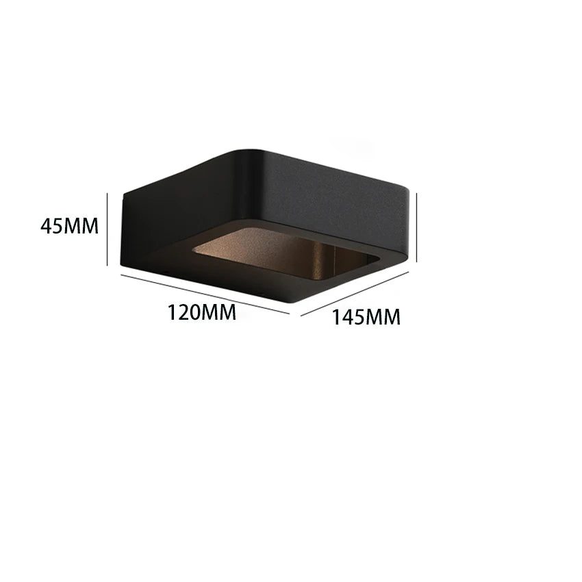 Murlustro™ – Applique Murale Extérieure Éclairage Réglable Noir Moderne