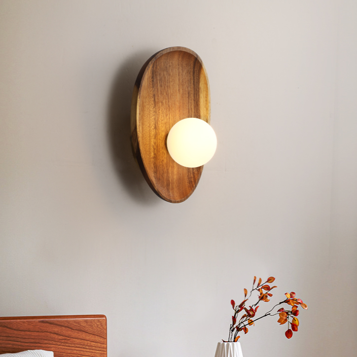 NaturaGlow™ – Applique Murale Bois Naturel LED Élégante & Durable