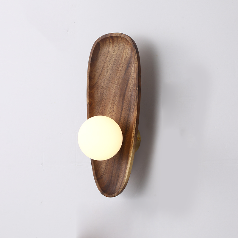 NaturaGlow™ – Applique Murale Bois Naturel LED Élégante & Durable