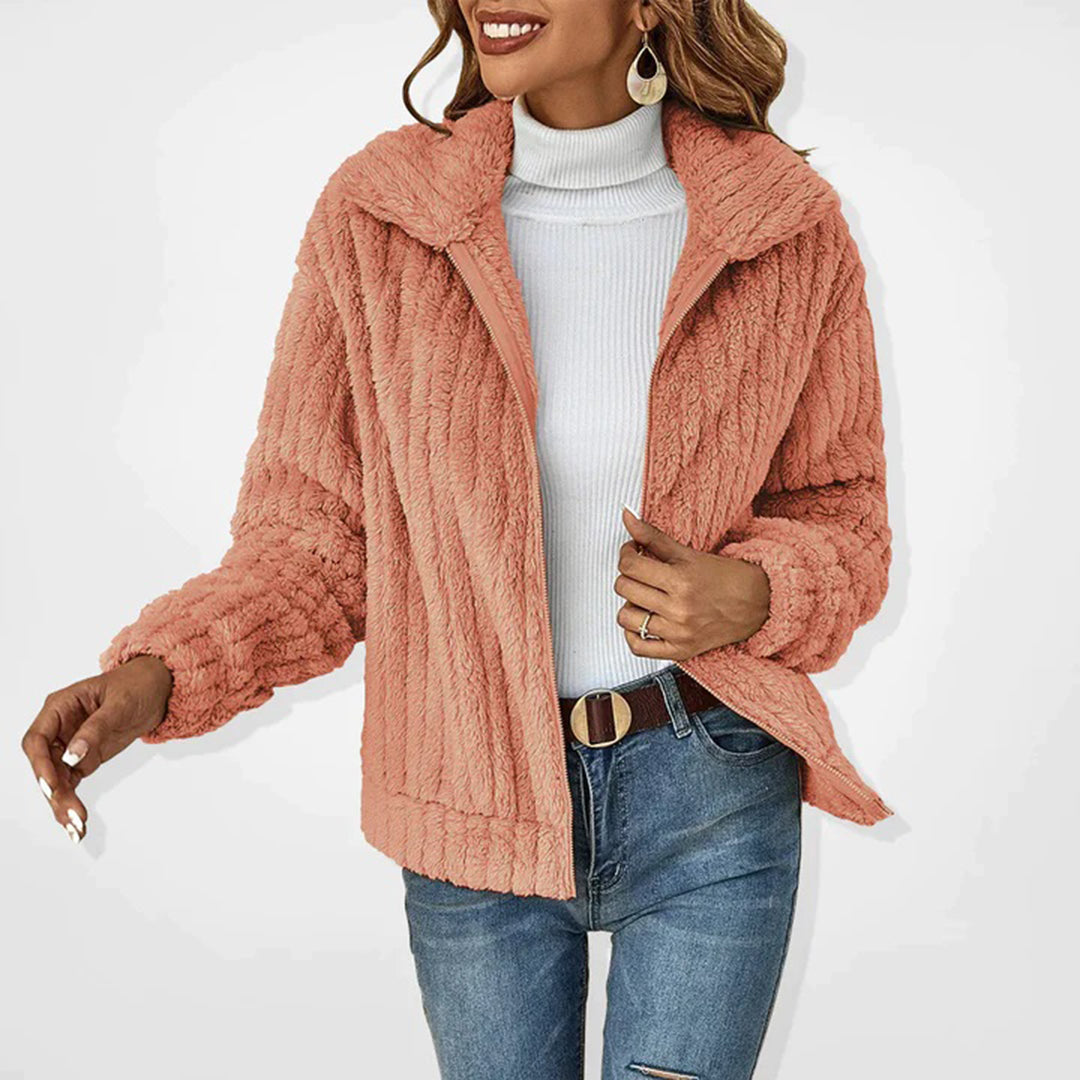 Gilet Femme Hiver Long Douillet avec Capuche et Poches