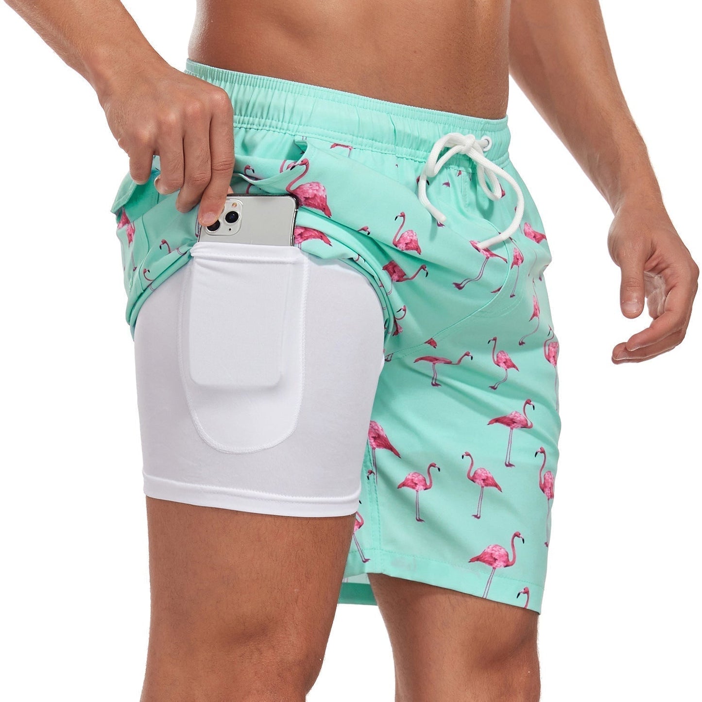 Short de bain homme Compression Séchage rapide Coupe ajustée