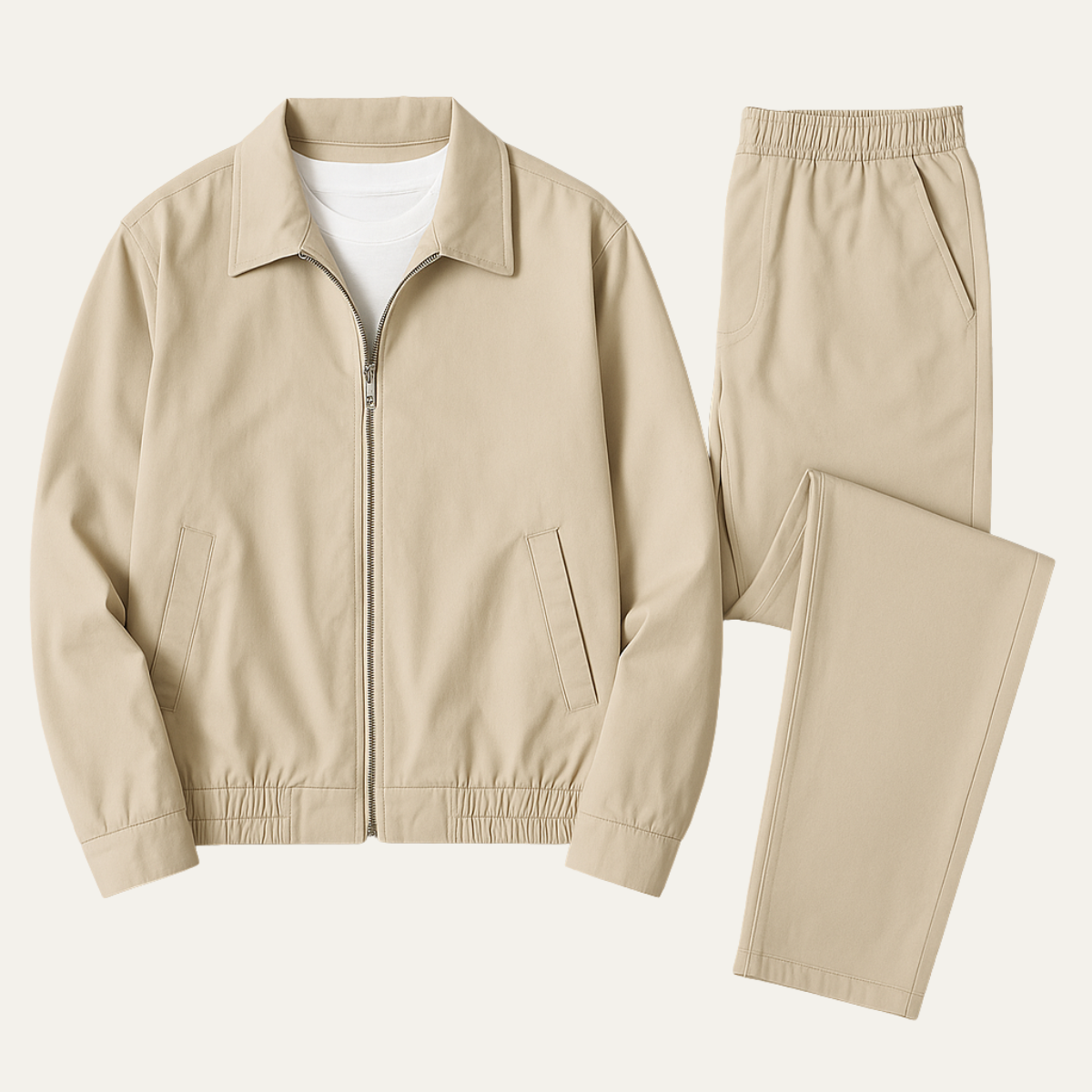 Costume Homme Léger et Décontracté Veste Pantalon Chino - PanierRoyale