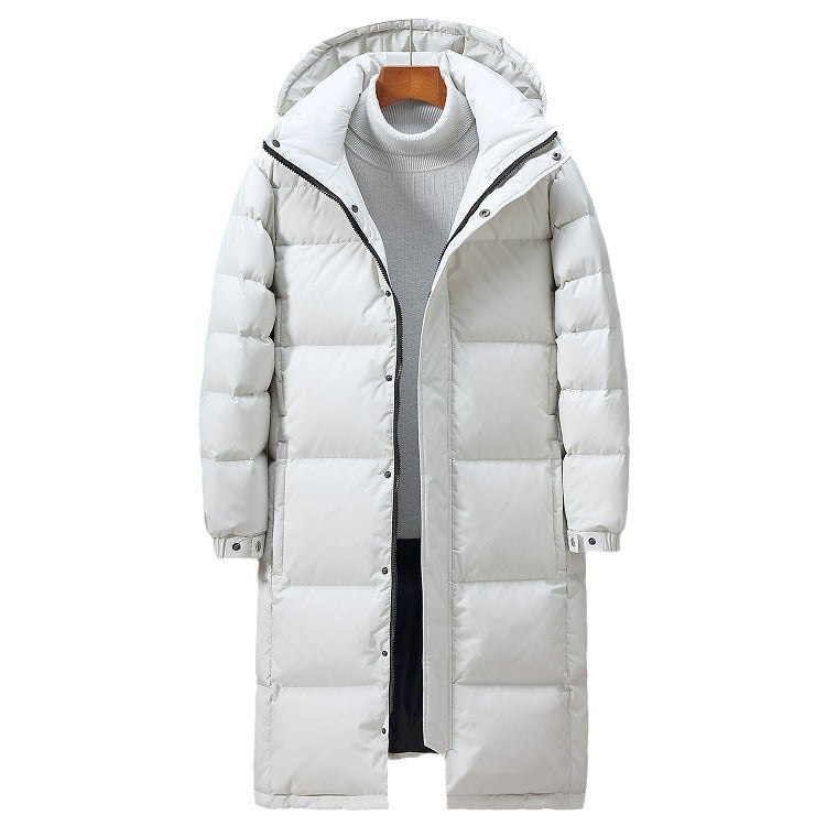 Veste Hiver Homme Longue à Capuche Imperméable et Chaude