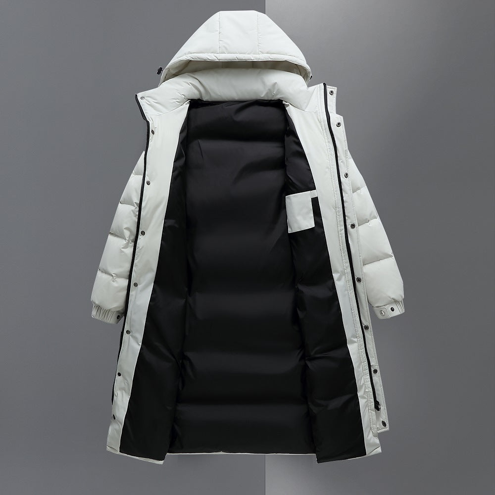 Nordavia™ – Veste d’Hiver Longue à Capuche Homme Chaude et Imperméable