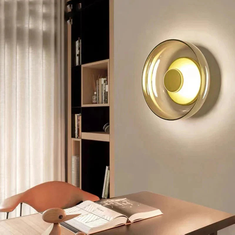 Nordéa™ – Applique Murale LED Design en Verre Pierre pour Intérieur Élégant