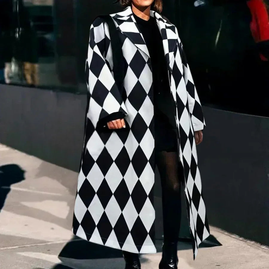 Veste Femme Longue Élégante Hiver avec Doublure Polaire - PanierRoyale