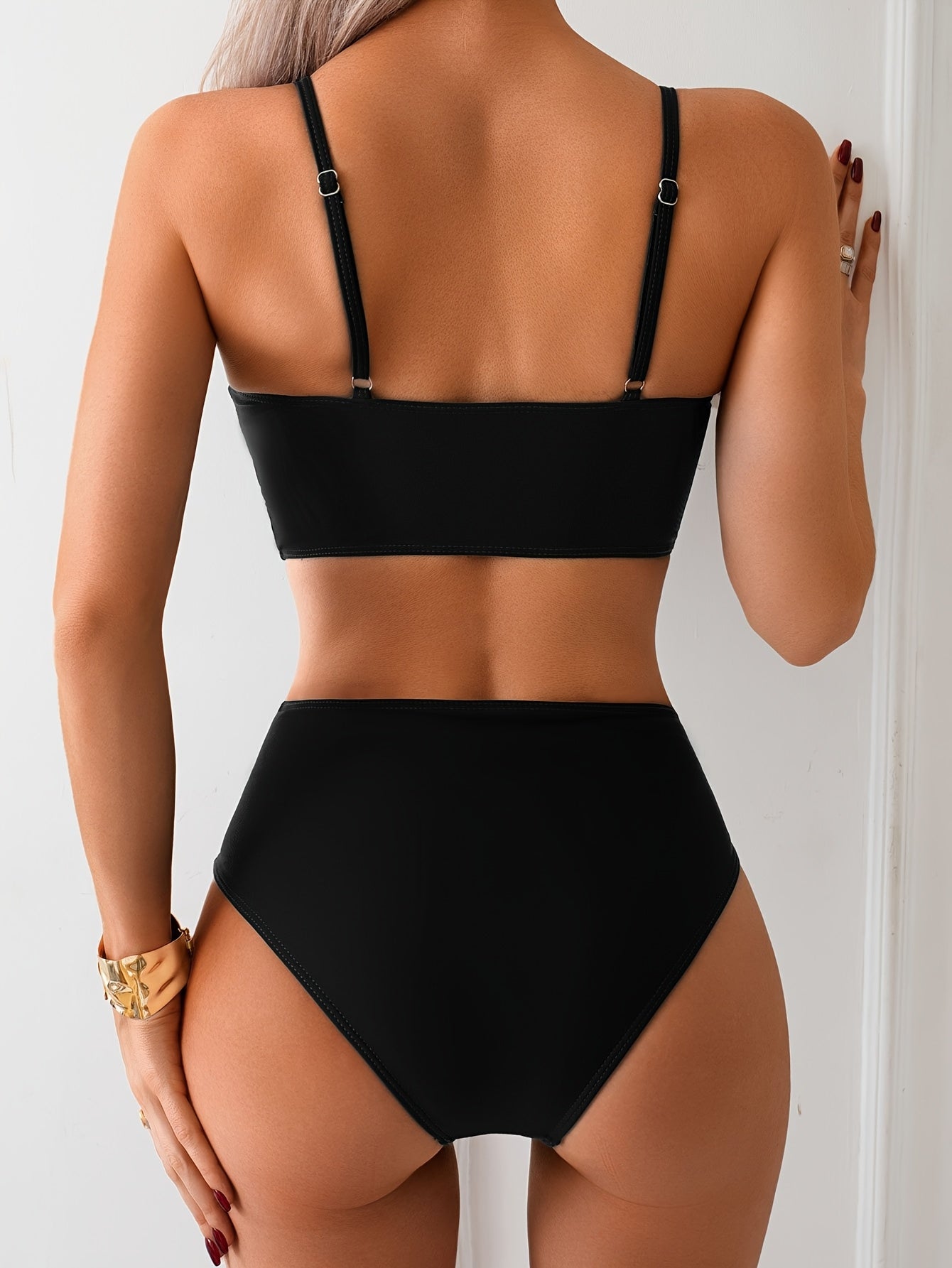 NyvaSun™ – Maillot de Bain Femme 2 Pièces Taille Haute Stretch & Élégant