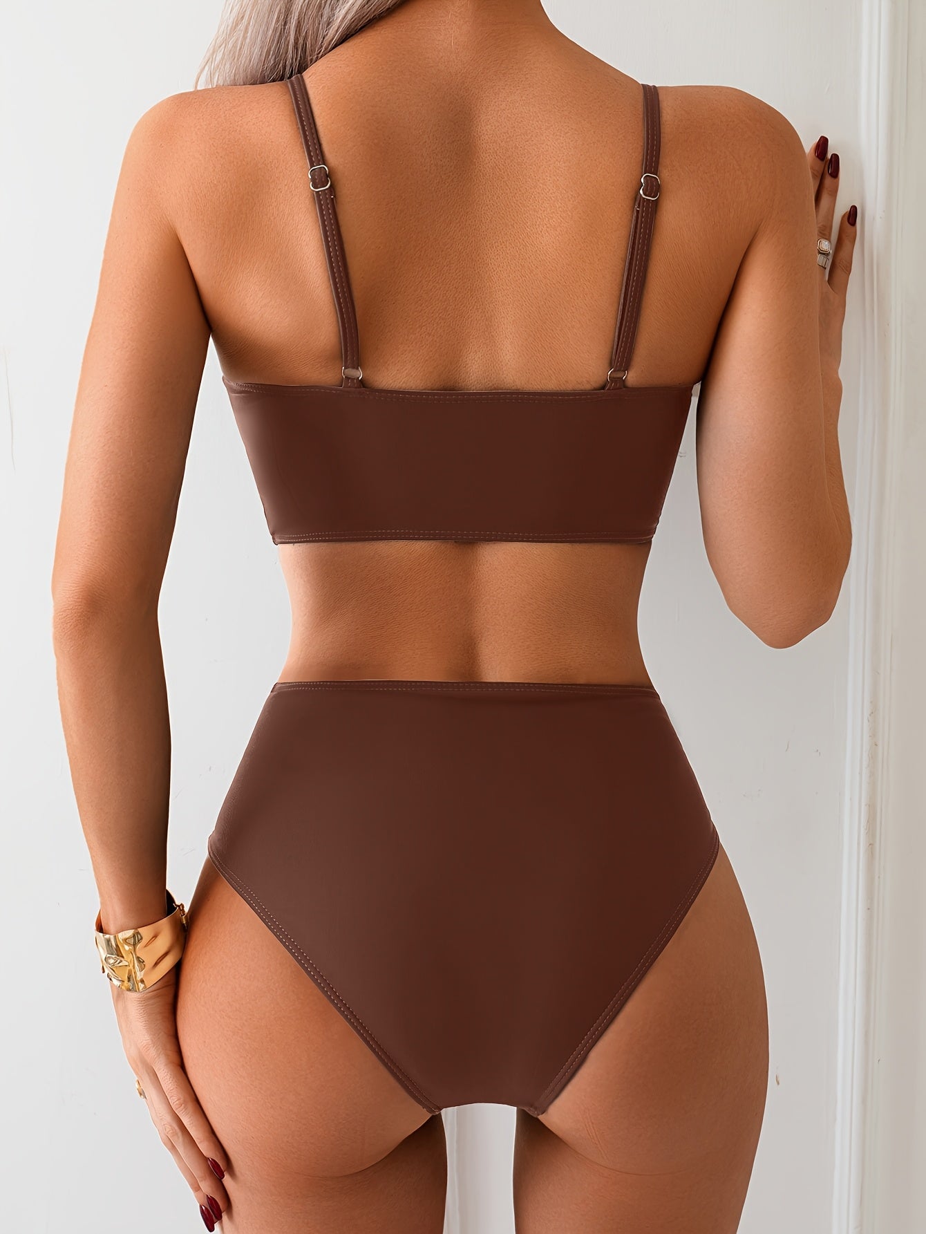 NyvaSun™ – Maillot de Bain Femme 2 Pièces Taille Haute Stretch & Élégant