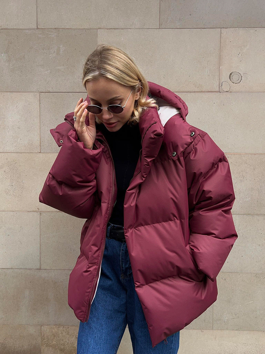 Veste femme hiver chic pailletée noir