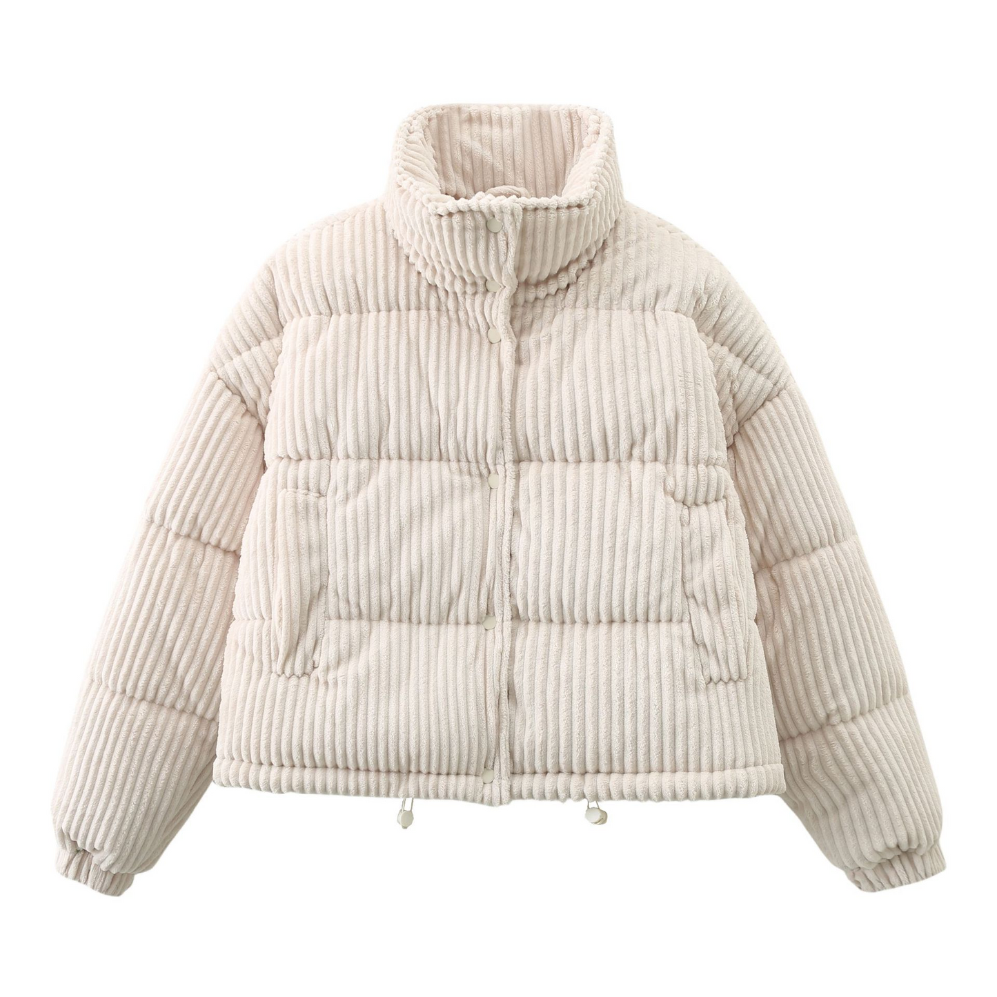 Veste Hiver Femme Matelassée Manches Longues Chaudes - PanierRoyale
