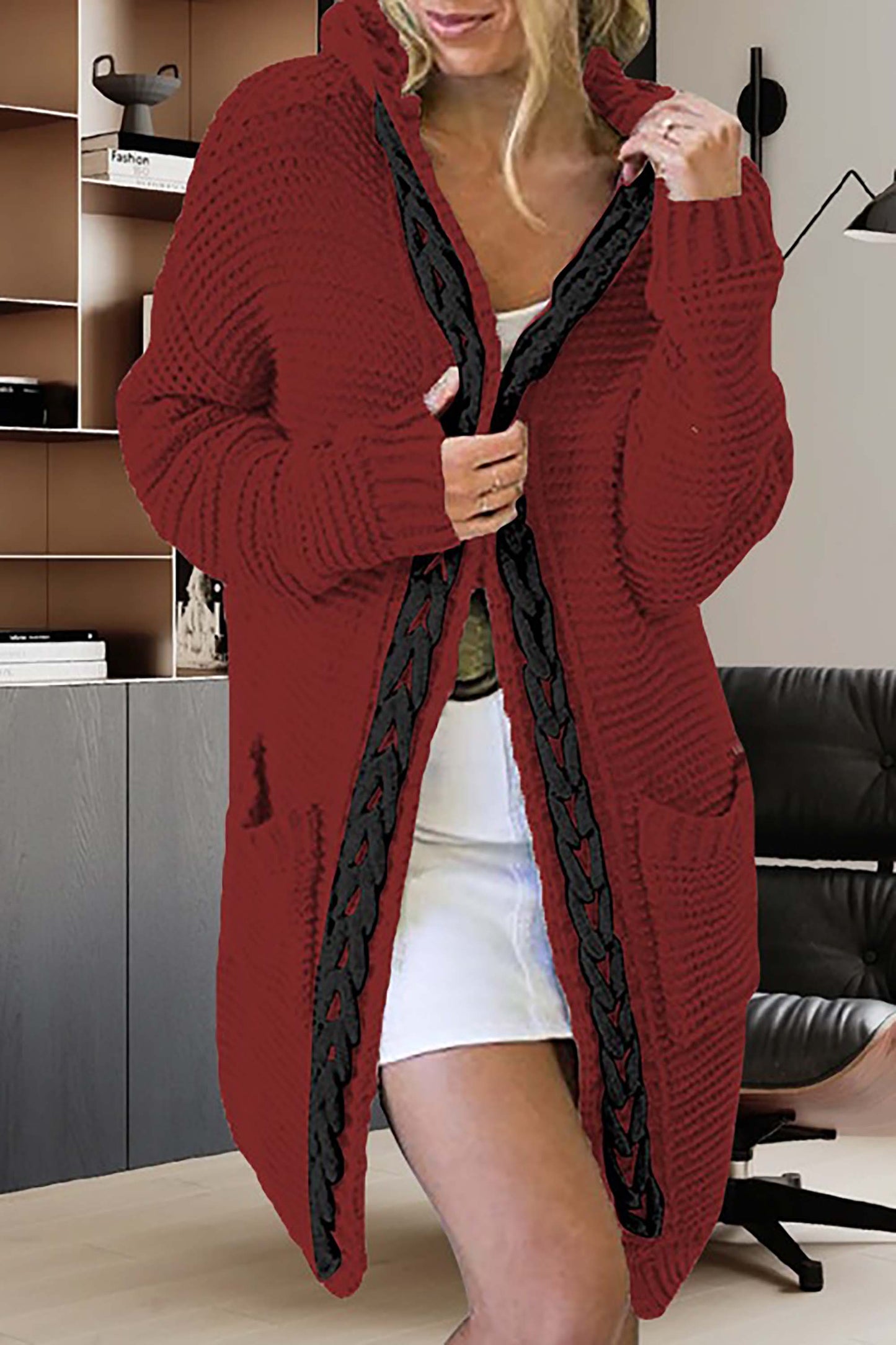 Pull Capuche Oversize Confortable Homme et Femme