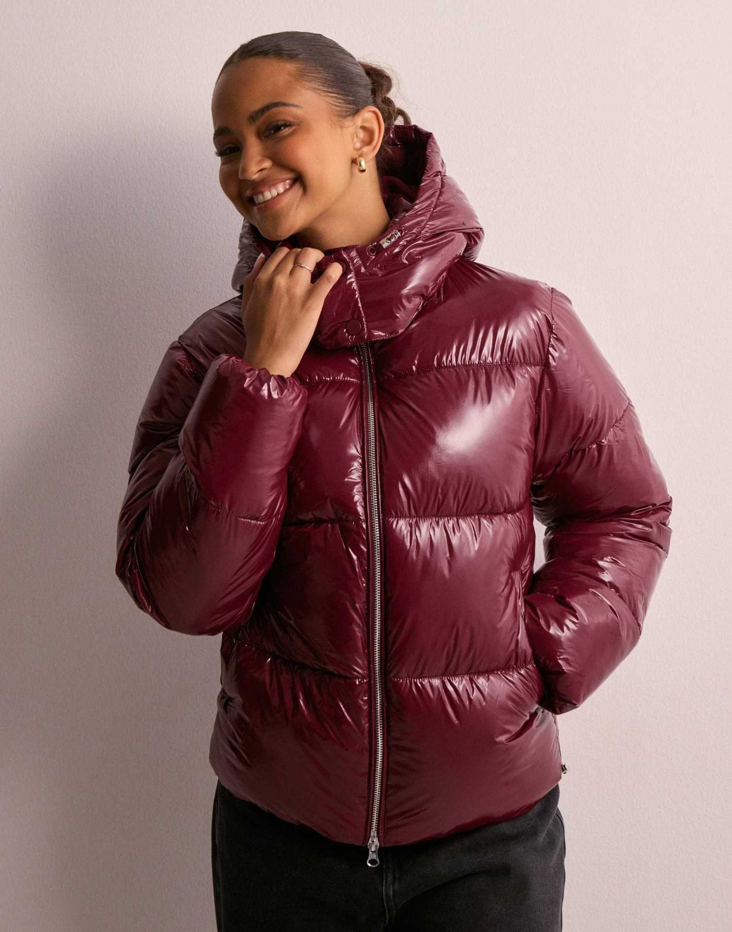 Veste Doudoune Femme Noire - Parka Hiver Chaud avec Capuche
