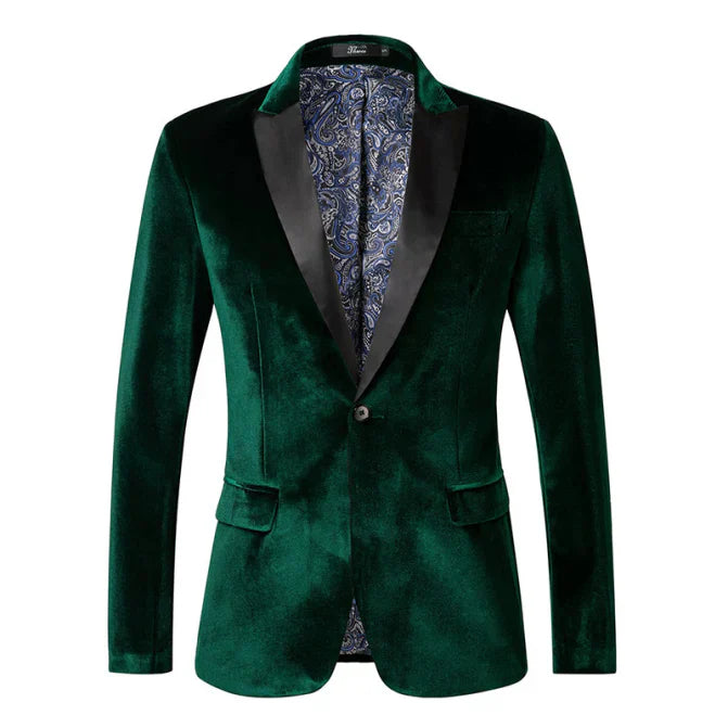 Veste Costume Homme Mariage Slim Noir Un Bouton