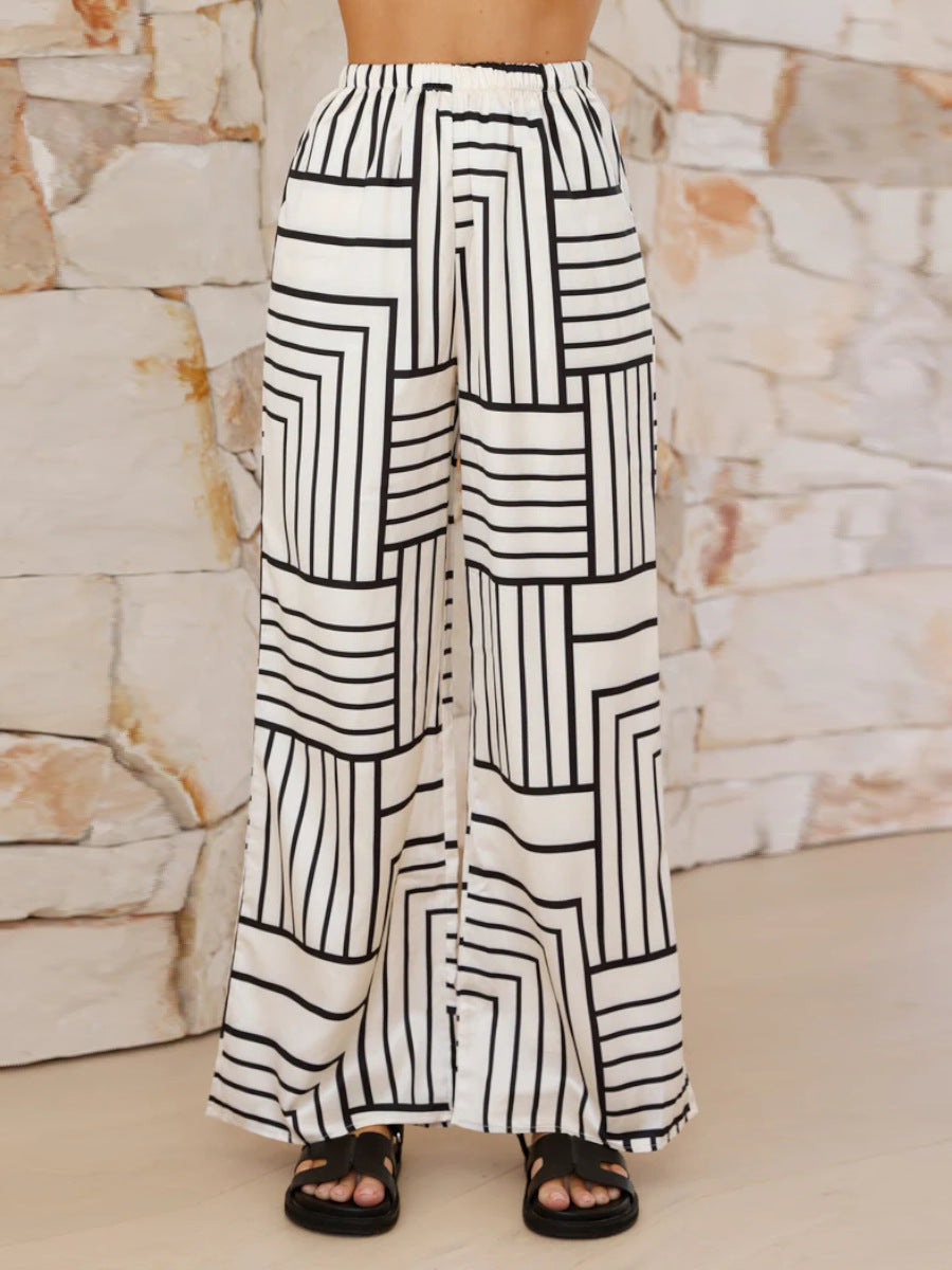 Ensemble Deux Pièces Imprimé Féminin Chic