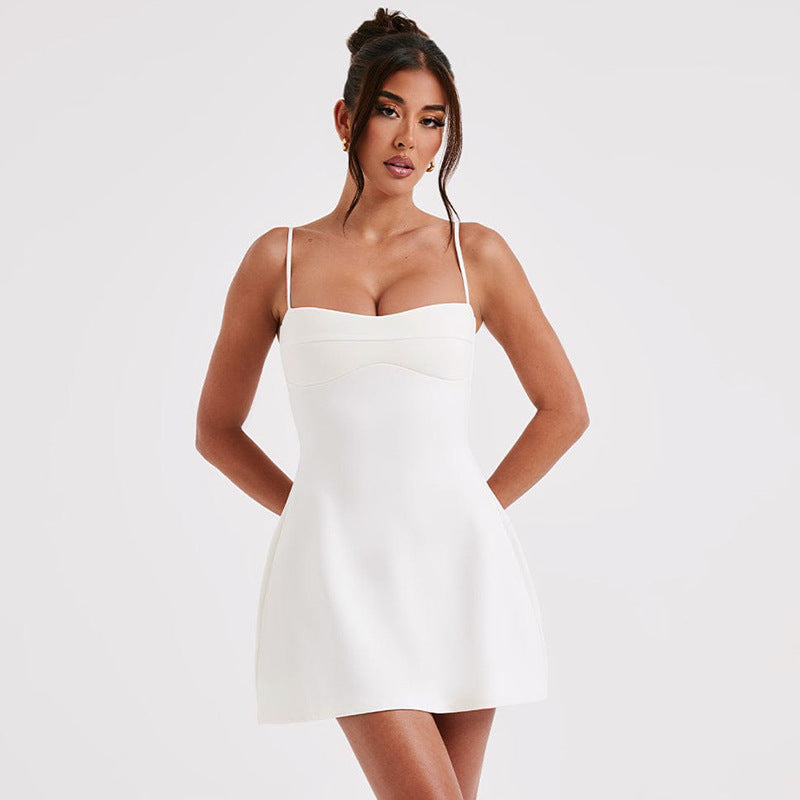 Wolff™ – Robe d'Été Femme Chic avec Bretelles Spaghetti Ajustables-5