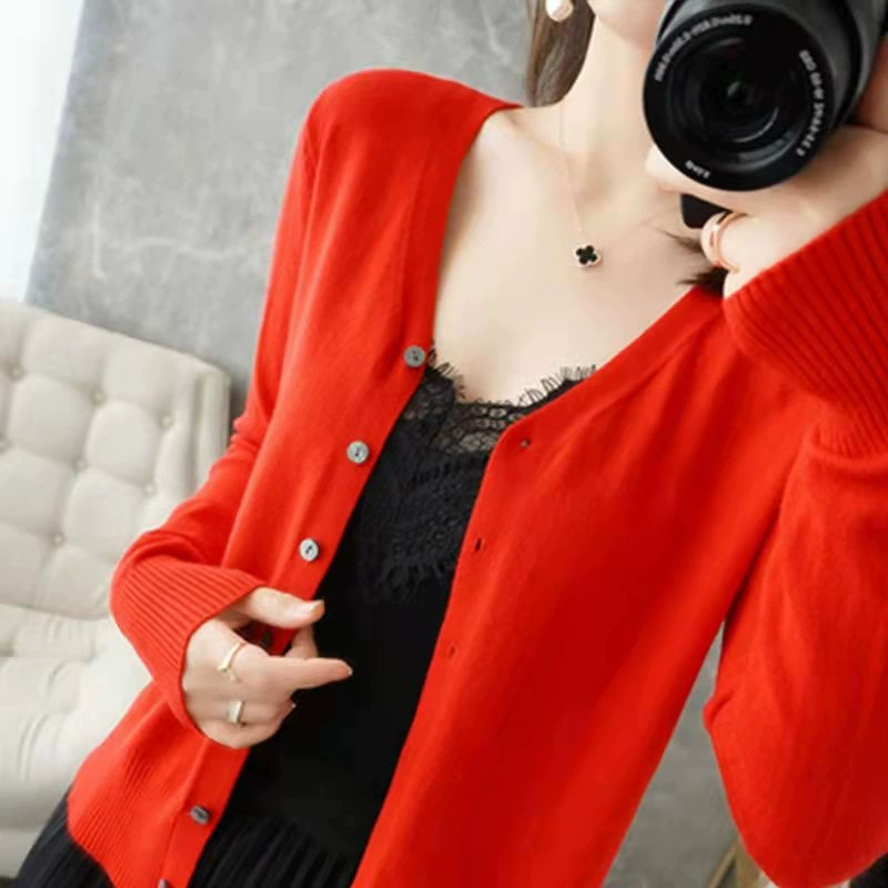 Cardigan Oversize En Cachemire À Boutons Pour Femme | Manches Longues