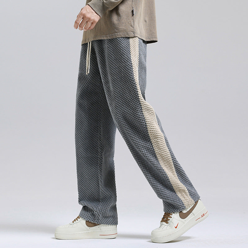Pantalon décontracté à rayures confortable