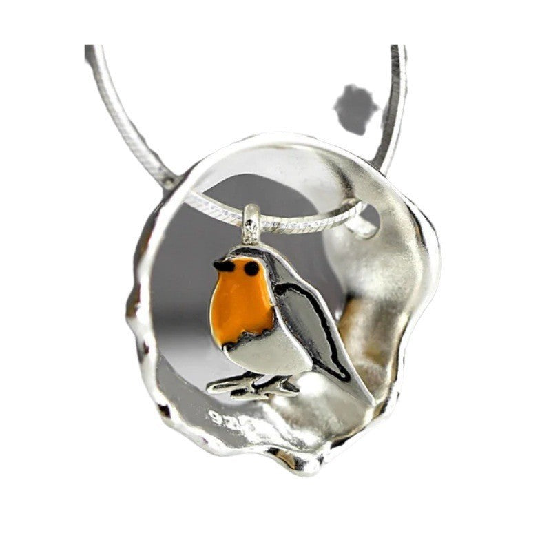 Collier Femme avec Pendentif Oiseau Acier Inoxydable