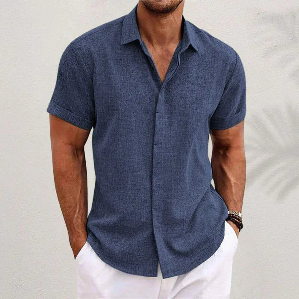 Alain™ – Chemise Lin Homme Légère et Élégante pour Été Respirant-4