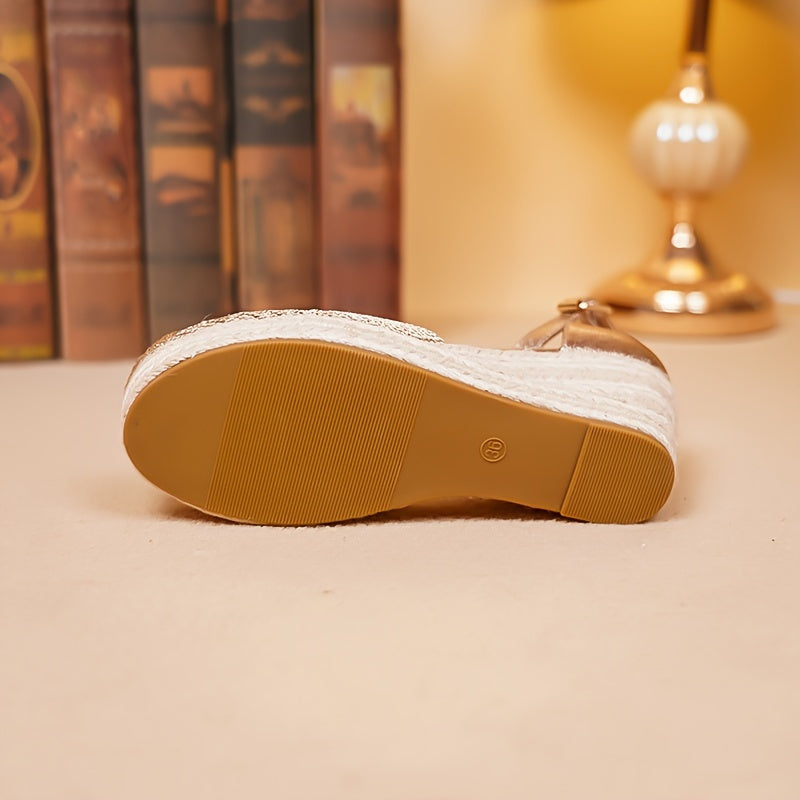 Oleanna™ – Sandales Compensées Femme Chic et Confortable