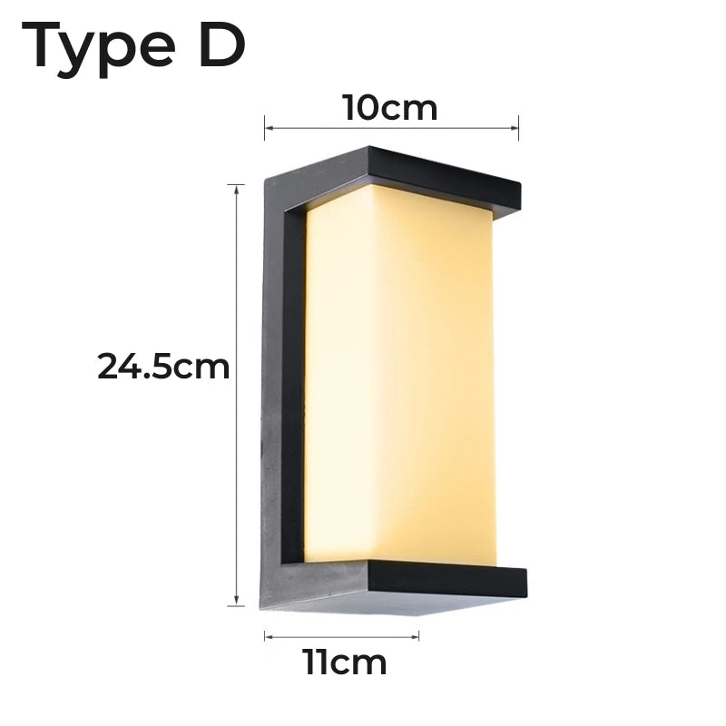 OmbraLuxe™ – Applique Murale Extérieure LED 20W Étanche et Élégante