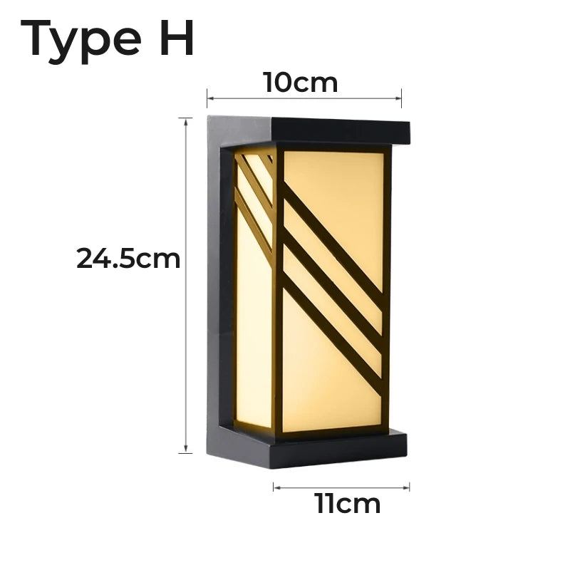 OmbraLuxe™ – Applique Murale Extérieure LED 20W Étanche et Élégante