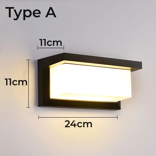 OmbraLuxe™ – Applique Murale Extérieure LED 20W Étanche et Élégante