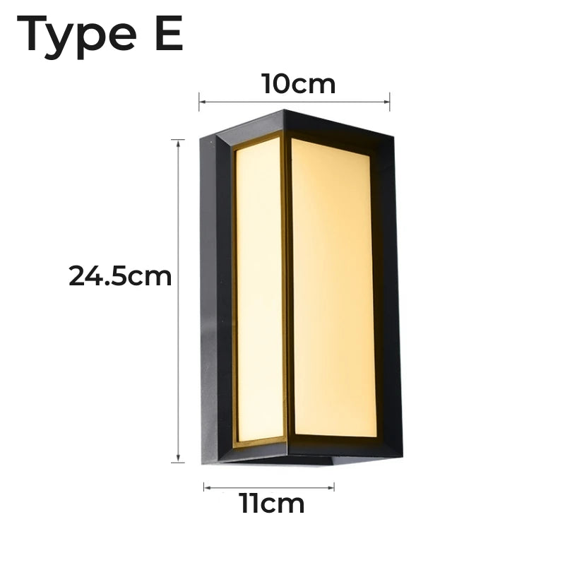 OmbraLuxe™ – Applique Murale Extérieure LED 20W Étanche et Élégante