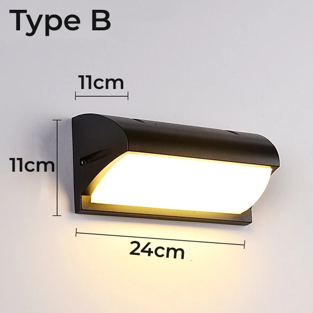 OmbraLuxe™ – Applique Murale Extérieure LED 20W Étanche et Élégante
