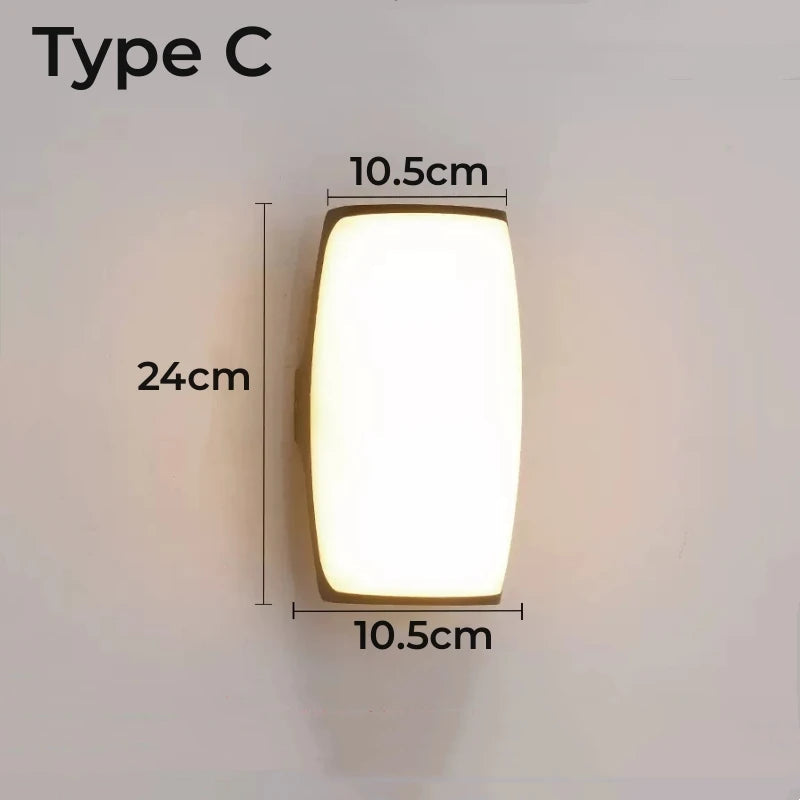OmbraLuxe™ – Applique Murale Extérieure LED 20W Étanche et Élégante