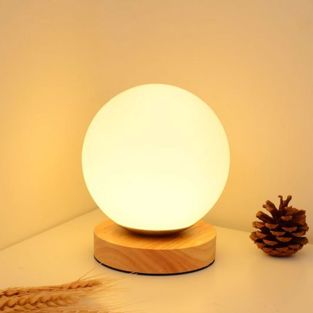 Orbilum™ – lampe de table lueur douce en globe dépoli
