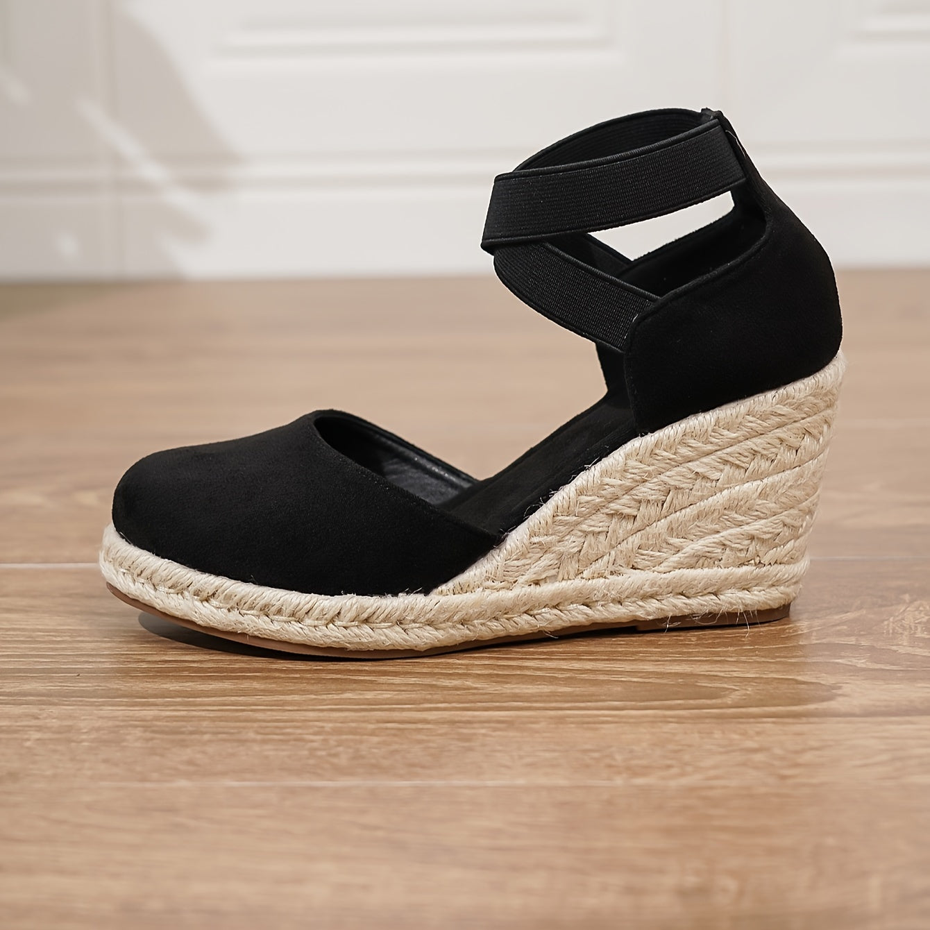 Oreline™ – Sandales Compensées Femme Confort à Bande Élastique Chic Été