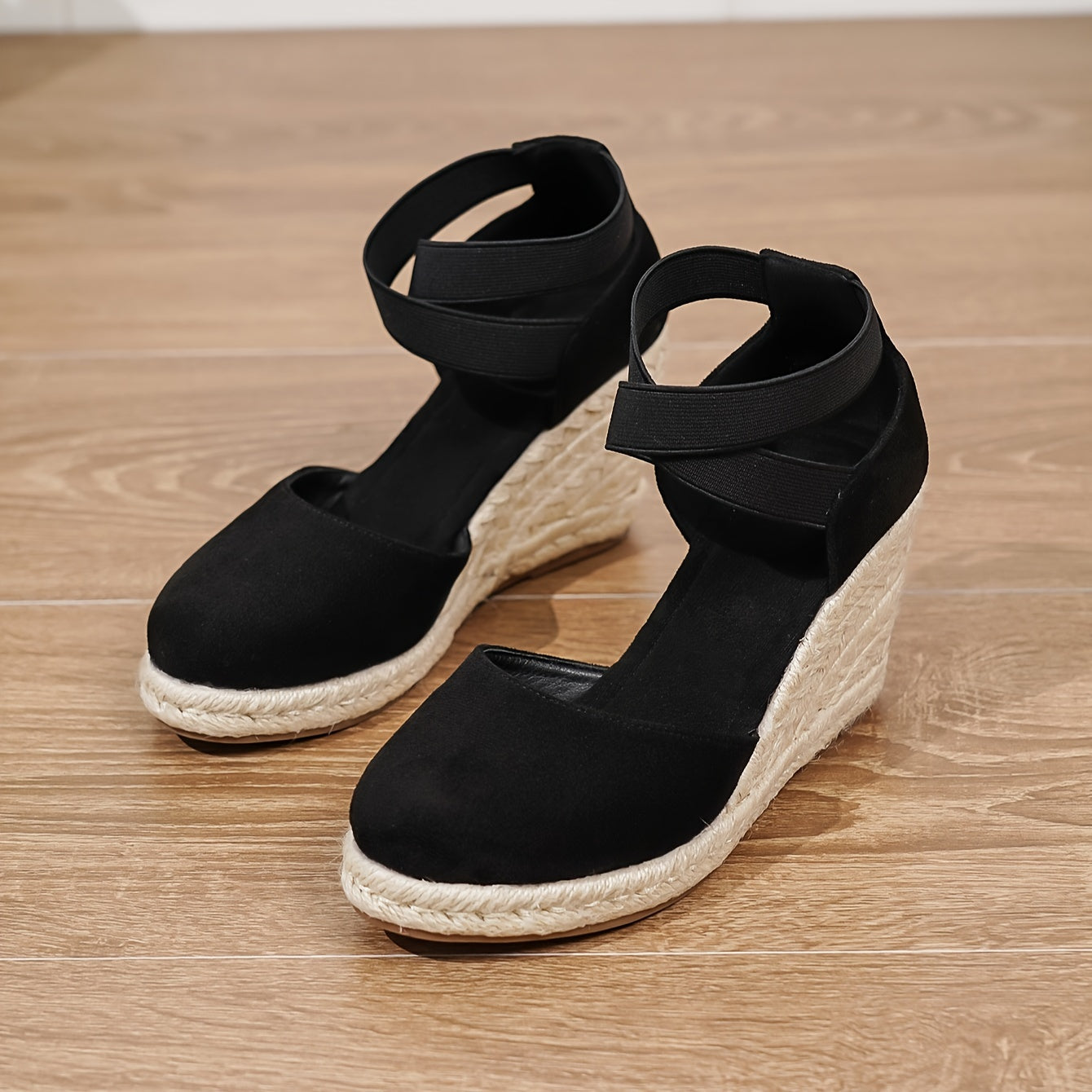 Oreline™ – Sandales Compensées Femme Confort à Bande Élastique Chic Été