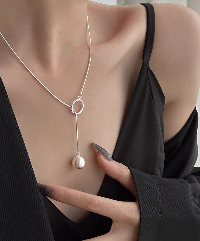 Pendentif boule soie et argent, design unique élégant - EasyApparels