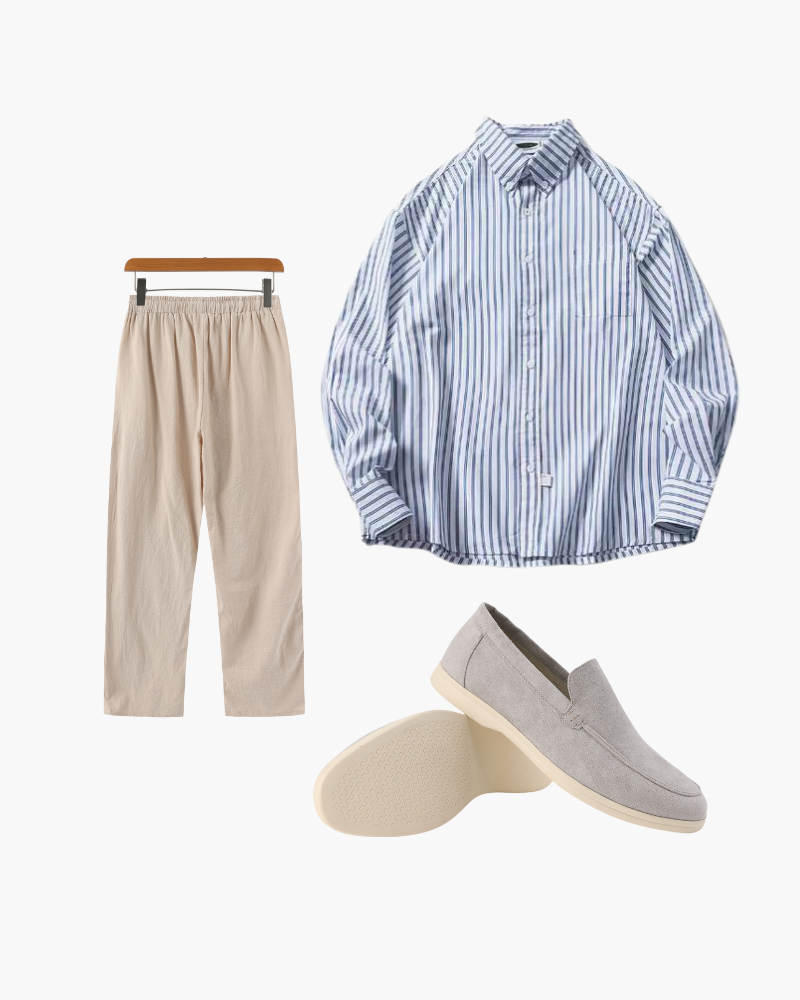 Costume Homme Été Léger Trois Pièces Slim Fit - PanierRoyale