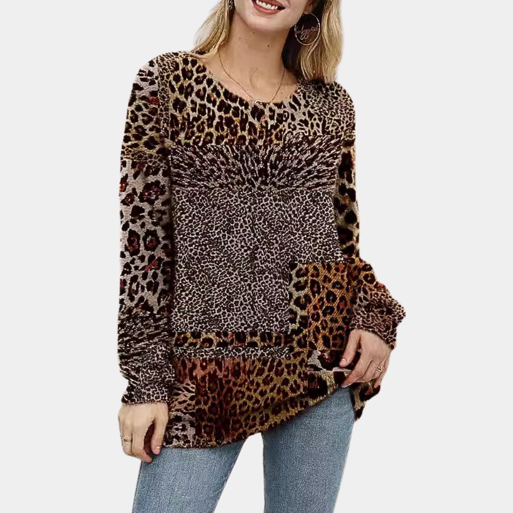Pull Femme Léopard Chic et Élégant - PanierRoyale