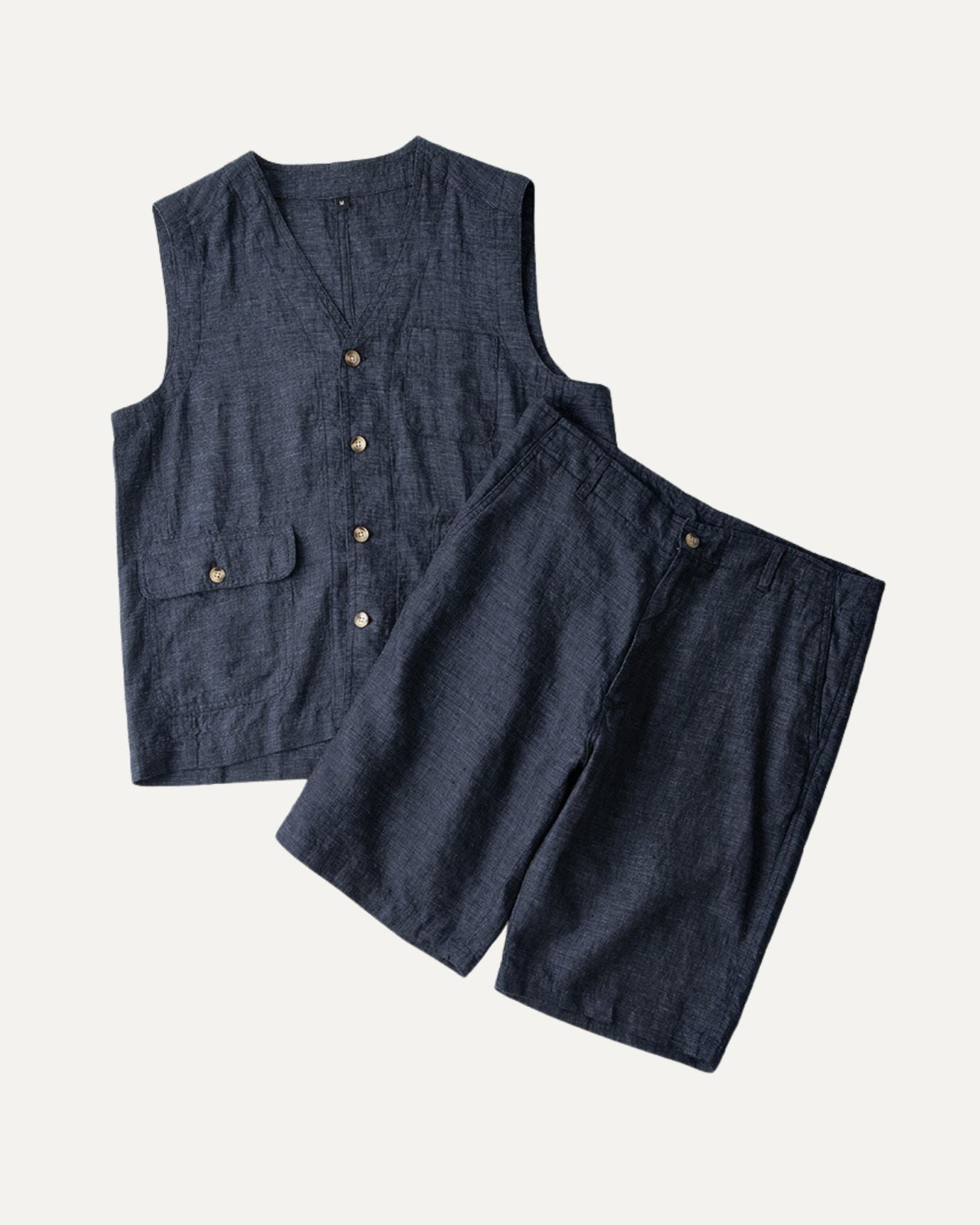 Shorts Lin Homme Décontracté pour Été